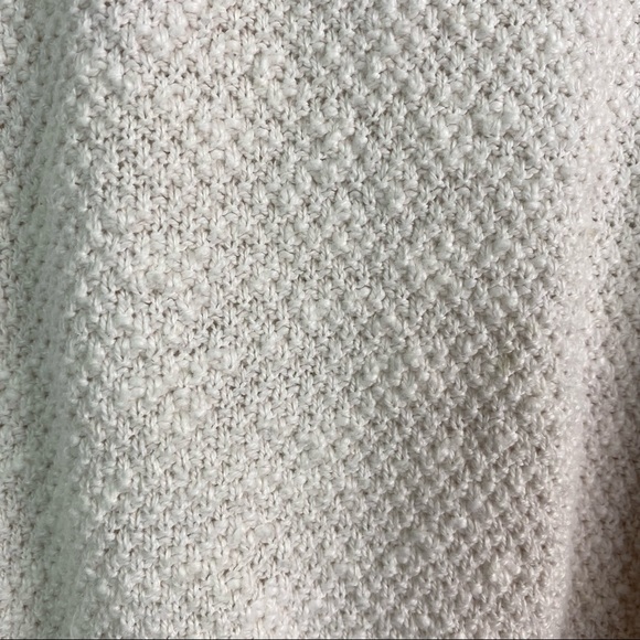 Vintage 80’s Short Sleeve White Sweater Rainbow Beads Lg - Picture 3 of 6